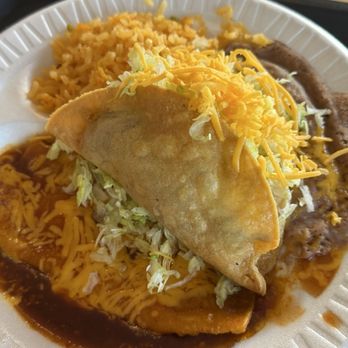 Nicos Mexican Food - Beef Taco and Enchilada Combo Plate - Mexican Near Me - Marana, Arizona Nicos Mexican Food - Beef Taco and Enchilada Combo Plate - Mexican Near Me - Marana, Arizona