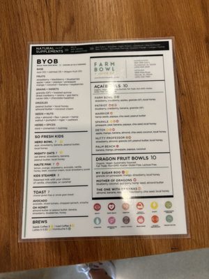 Menu photo 1 Farm Bowl + Juice Hoover, AL
