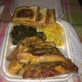 Papa Sauce - Rib and chicken combo with Collard greens and Mac and cheese - Caterers Near Me - Deerfield Beach, Florida Papa Sauce - Rib and chicken combo with Collard greens and Mac and cheese - Caterers Near Me - Deerfield Beach, Florida