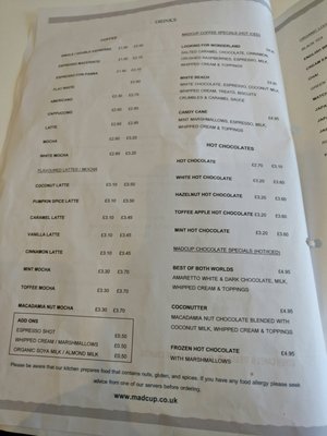 Menu photo 1 Madcup Birmingham, XWM