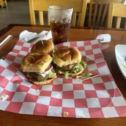 I had the Gyro Sliders and hummus. I had the Gyro Sliders and hummus.