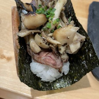 Sugo Hand Roll Bar - Wagyu & Mushroom - Sushi Bars Near Me - Seattle, Washington Sugo Hand Roll Bar - Wagyu & Mushroom - Sushi Bars Near Me - Seattle, Washington