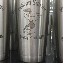 Pelican Square - In case you forget where you bought your travel coffee mug.