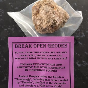 Legends of Time - Geode that I purchased for my kids to break open. How cool is this? - Jewelry Near Me - Rochester, Michigan