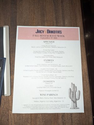 Menu photo 1 Jacy & Dakota’s Phoenix, AZ Menu photo 1 Jacy & Dakota’s Phoenix, AZ