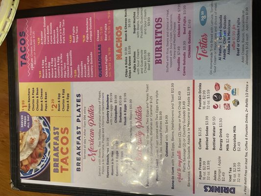 Menu photo 2 Tia’s Taco Hut San Antonio, TX Menu photo 2 Tia’s Taco Hut San Antonio, TX