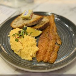 Virgin Atlantic Clubhouse - Smoked Trout Breakfast