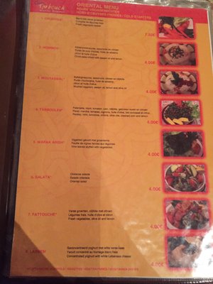 Menu photo 8 Tarbouch Antwerp, VAN Menu photo 8 Tarbouch Antwerp, VAN