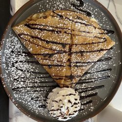 Nutella peanut butter GF crepe