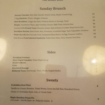 Forbidden Root - Menu - Brewpubs Near Me - Chicago, Illinois