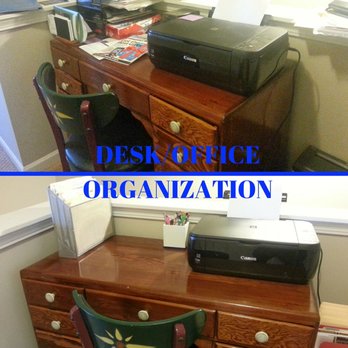 JB Organizing - Before and After - Desk and Office Organization - Home Organization Near Me
