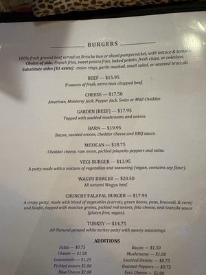 Menu photo 1 The Barn Original Wyckoff, NJ