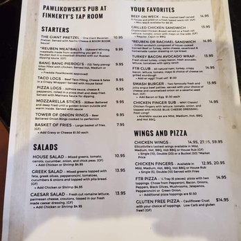 Finnerty's Tap Room - COVID Menu - Burgers Near Me - Ellicottville, New York