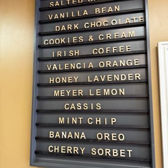 iScream - Today's menu - Ice Cream & Frozen Yogurt Near Me - Berkeley, California