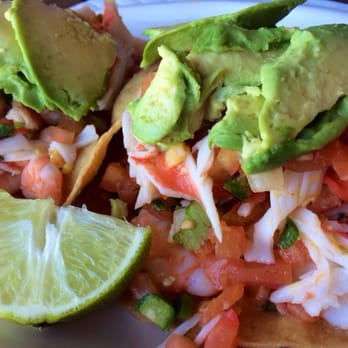 Mariscos El Pescador - Shrimp tostadas with fresh avocado - Seafood Near Me - Laredo, Texas