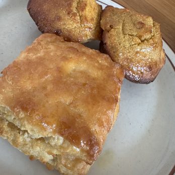 Fat's Fried Chicken & Waffles - Honey butter biscuits - must get! - Southern Near Me - Seattle, Washington
