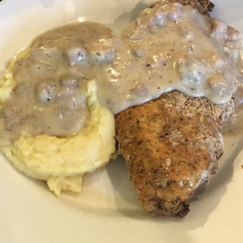 Dibble Creek Outpost - Chicken Fried Steak with garlic mashed potatoes. - Bars Near Me - Red Bluff, California