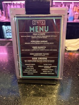 Menu photo 1 Onyx Club Roseville, CA Menu photo 1 Onyx Club Roseville, CA