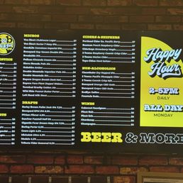 Beer Menu Beer Menu