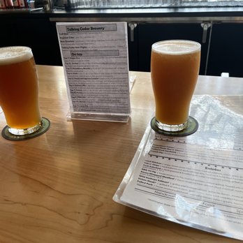 Talking Cedar Restaurant - Two of their 12 on tap, IPA's of course! - Distilleries Near Me - Rochester, Washington