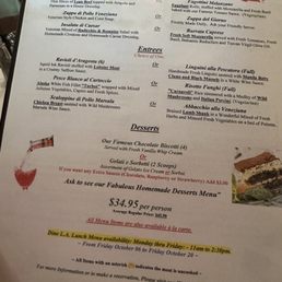 DineLA menu DineLA menu