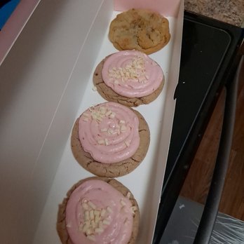 Crumbl - Garland - Strawberry Cake and one Chocolate Chip - Bakeries Near Me - Garland, Texas