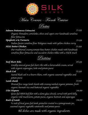 Menu photo 6 Silk Lounge Vancouver, BC