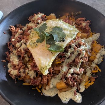 Leeland House - Smoked brisket hash. - Breakfast & Brunch Near Me - Houston, Texas