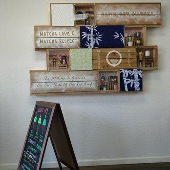 Meccha Matcha - One of the walls. 3 levels of matcha intensity for ice cream/soft serve - Desserts Near Me - Artesia, California Meccha Matcha - One of the walls. 3 levels of matcha intensity for ice cream/soft serve - Desserts Near Me - Artesia, California