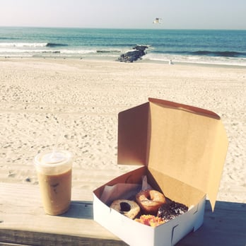 Dough Hut - Regular iced coffee, fruity pebbles, french toast, s'more and cookies n' cream donut - Coffee & Tea Near Me - Long Beach, New York