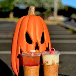 Drive Thru Joe - Friday the 13th special. (Strawberry Puree & Blood Orange)