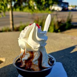 Frost Bite - Small hot fudge sundae for less than $4