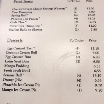 Yank Sing - Dim sum menu - fried items and dessert - Dim Sum Near Me - San Francisco, California Yank Sing - Dim sum menu - fried items and dessert - Dim Sum Near Me - San Francisco, California