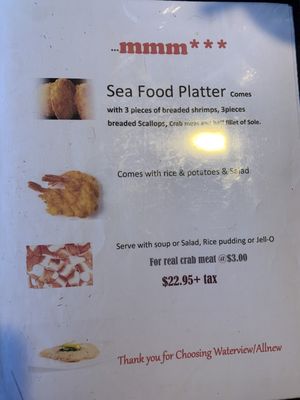 Menu photo 8 Water View Long Sault, ON Menu photo 8 Water View Long Sault, ON