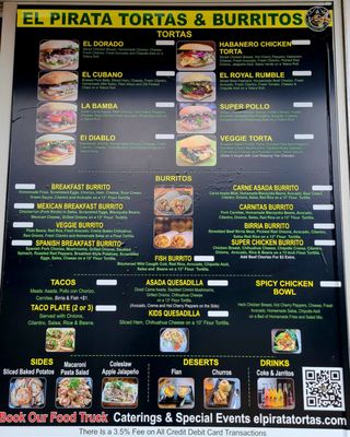 El Pirata Tortas (Sandwich) Burritos by null