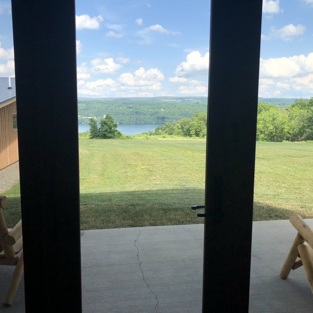 Lakeside Resort - View from inside our cabin - Resorts Near Me - Watkins Glen, New York Lakeside Resort - View from inside our cabin - Resorts Near Me - Watkins Glen, New York