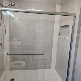 Shugarman's Bath - After photo. Bathtub converted to shower. - General Contractors Near Me - San Diego, California