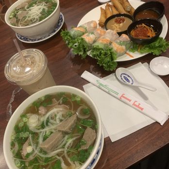 Pho K Plus - Combination pho with appetizer platter - Noodles Near Me - Ontario, California