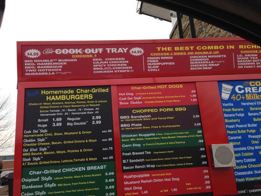 Menu photo 3 Cook Out Richmond, VA