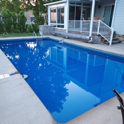 The Pool Guys - Our new 30 x 15 pool with new liner.