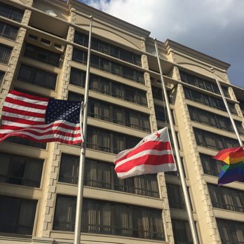 The Embassy Row Hotel - Embassy Row Hotel. (The flags were at half-mast following the Orlando shootings which had happened only a week before.) - Hotels Near Me - Washington, DC, District of Columbia The Embassy Row Hotel - Embassy Row Hotel. (The flags were at half-mast following the Orlando shootings which had happened only a week before.) - Hotels Near Me - Washington, DC, District of Columbia
