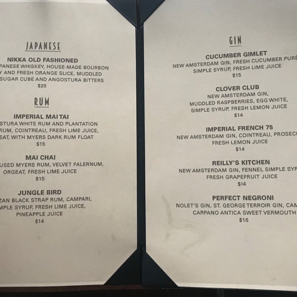 The Imperial - Imperial menu: Rum and Gin - Lounges Near Me - Goleta, California The Imperial - Imperial menu: Rum and Gin - Lounges Near Me - Goleta, California
