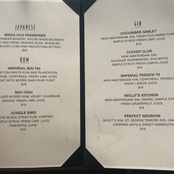 The Imperial - Imperial menu: Rum and Gin - Lounges Near Me - Goleta, California The Imperial - Imperial menu: Rum and Gin - Lounges Near Me - Goleta, California