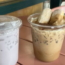 Taro and tiramisu