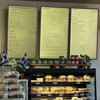 MEZŌ Mediterranean - Menu detailed readable and easy to order from at counter - Mediterranean Near Me - Dedham, Massachusetts