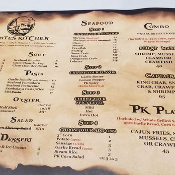 Pirates Kitchen - menu 2019 - Cajun/Creole Near Me - Artesia, California Pirates Kitchen - menu 2019 - Cajun/Creole Near Me - Artesia, California
