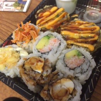 KAJA Sushi & Stirfry - Assorted $1 sushi - Sushi Bars Near Me - Urbana, Illinois KAJA Sushi & Stirfry - Assorted $1 sushi - Sushi Bars Near Me - Urbana, Illinois