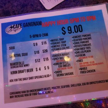 Café Gangnam - Happy Hour 5PM-8PM!!! - Karaoke Near Me - Honolulu, Hawaii Café Gangnam - Happy Hour 5PM-8PM!!! - Karaoke Near Me - Honolulu, Hawaii