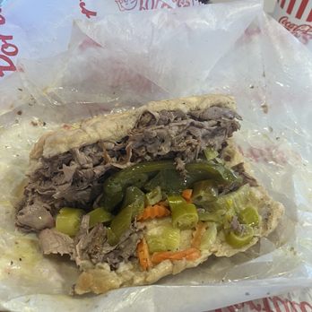Portillo’s - warmish, Italian beef. giardiniara included all of the oil as well. which was greasier than they even serve in Chicago. - American Near Me - Tomball, Texas