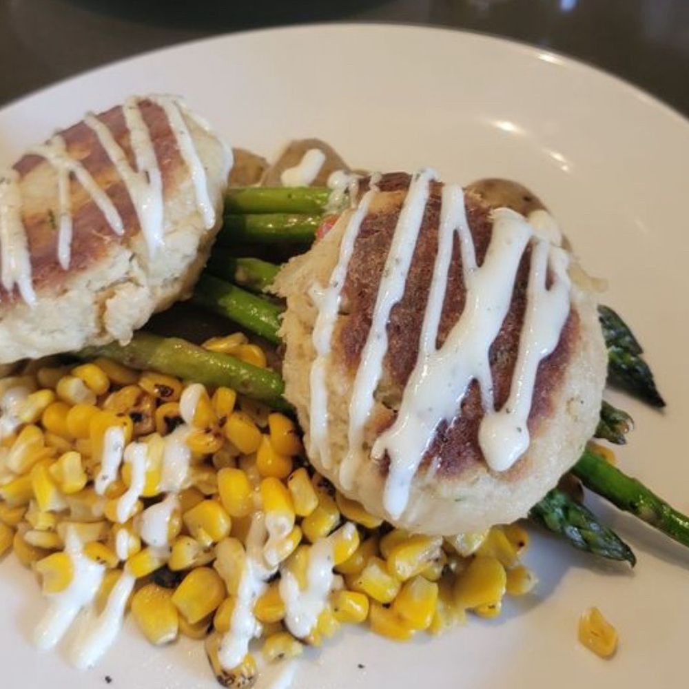 What they looked like when I ordered the crab cakes! What they looked like when I ordered the crab cakes!